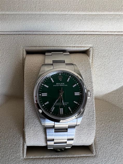 cadran vert rolex|Montre Rolex Oyster Perpetual 36 : acier Oystersteel .